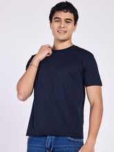 Regular Fit Supima T-shirts (Navy Blue)