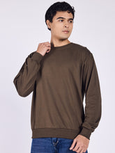 Regular Fit Sweatshirt (Olive Green)
