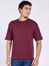 Oversized Fit Premium T-Shirt (Maroon)