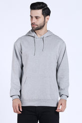 Regular Fit Hoodie (Grey Melange)