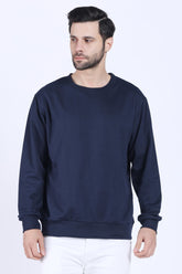 Regular Fit Sweatshirt (Navy Blue)