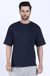 Oversized Fit T-shirt (Navy Blue)
