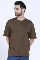 Oversized Fit Premium T-Shirt (Olive Green)