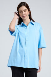 Oversized Fit Shirt (Baby Blue)
