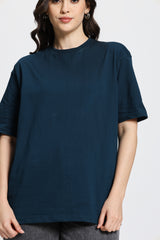 Oversized Fit Classic T-Shirt (Petrol Blue)