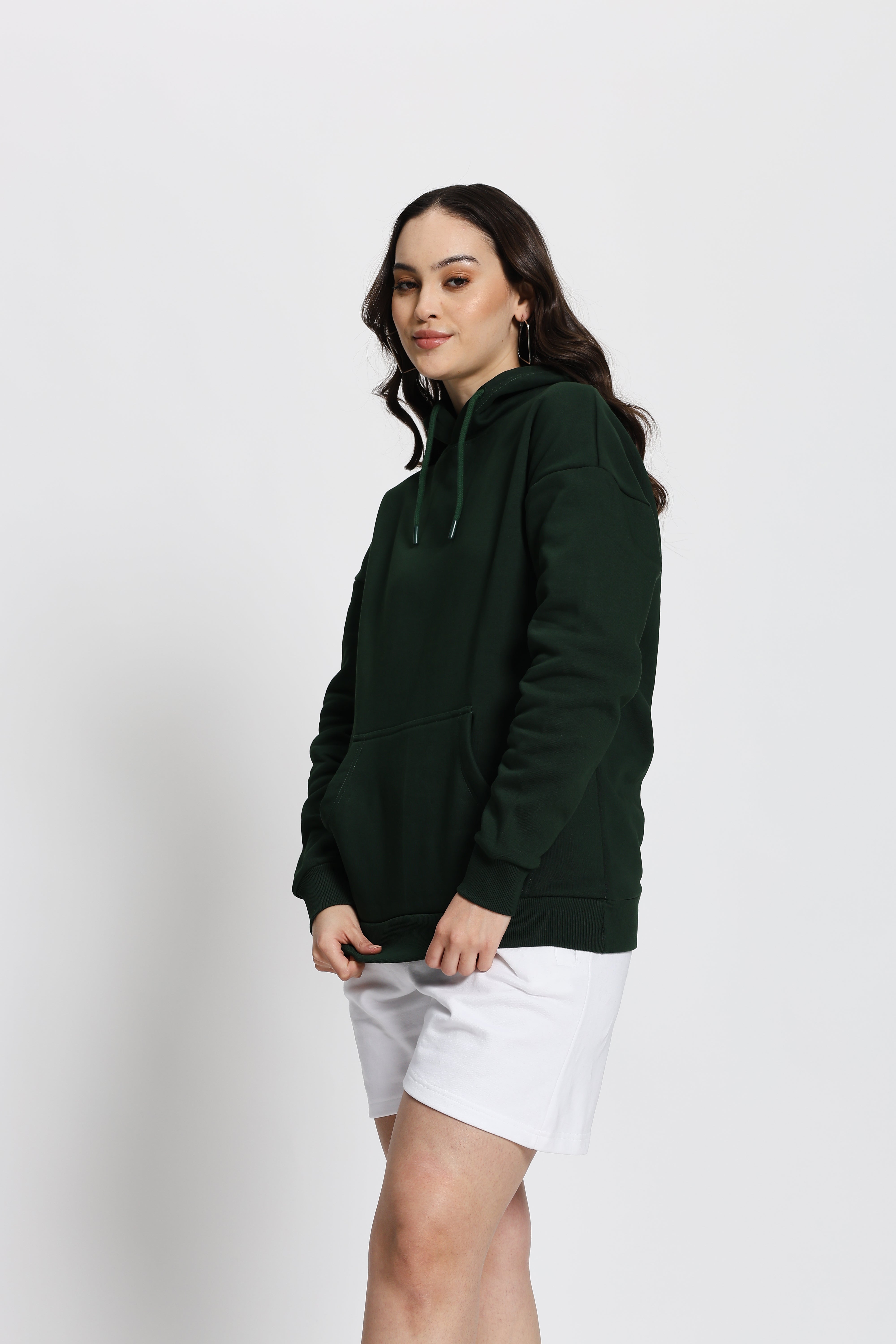 Oversized Fit Hoodie (Bottle Green)