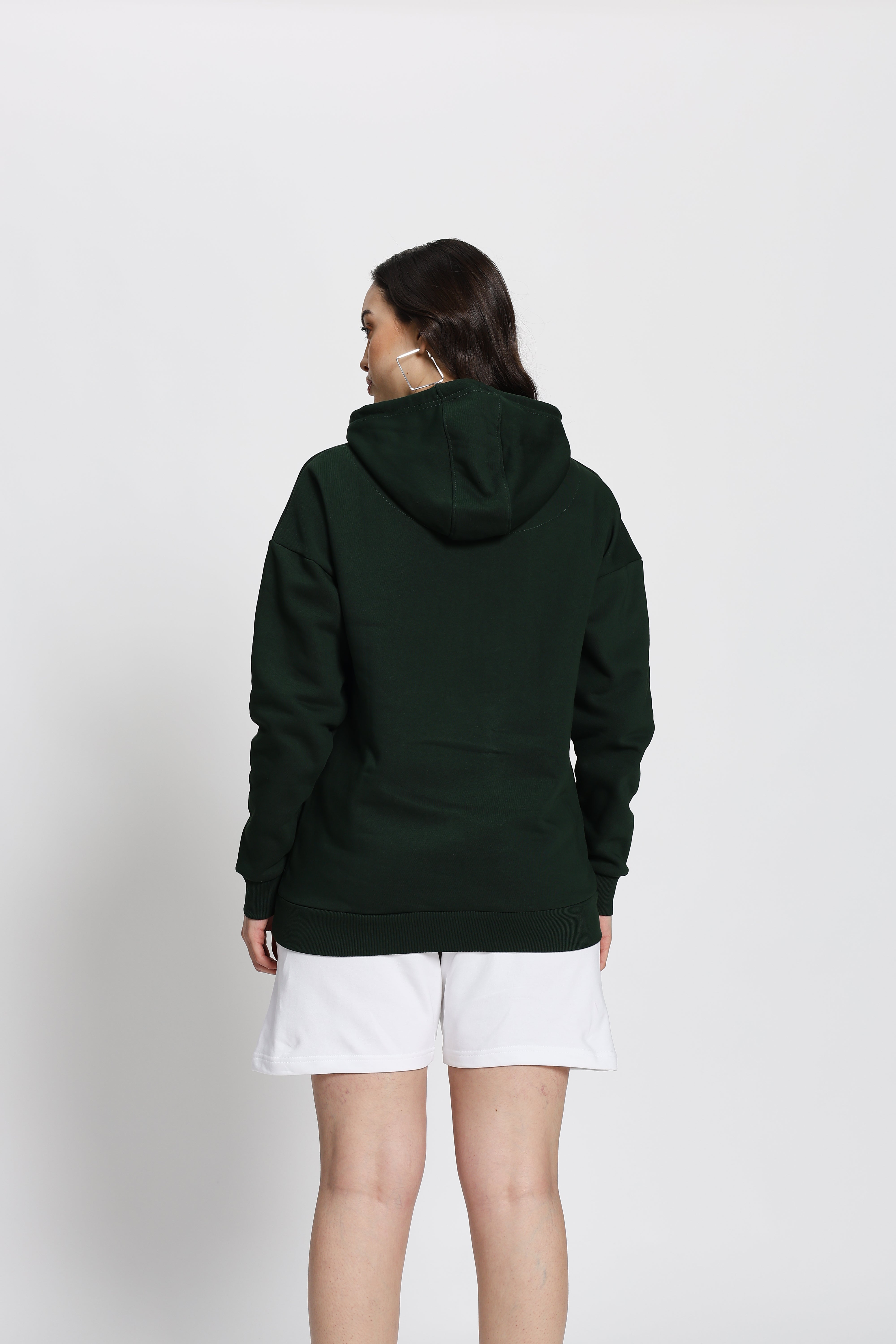Oversized Fit Hoodie (Bottle Green)