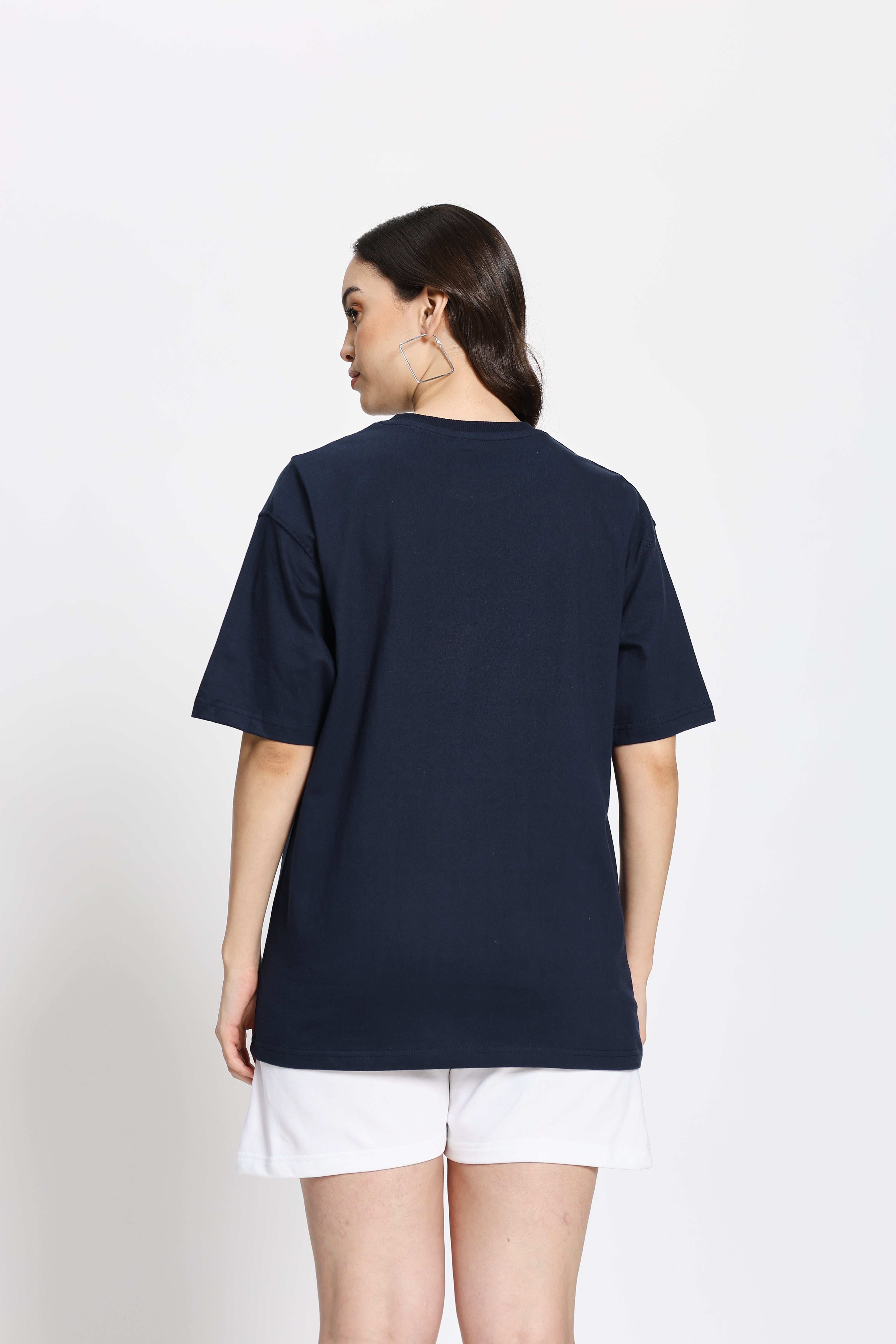 Oversized Fit Classic T-Shirt (Navy Blue)