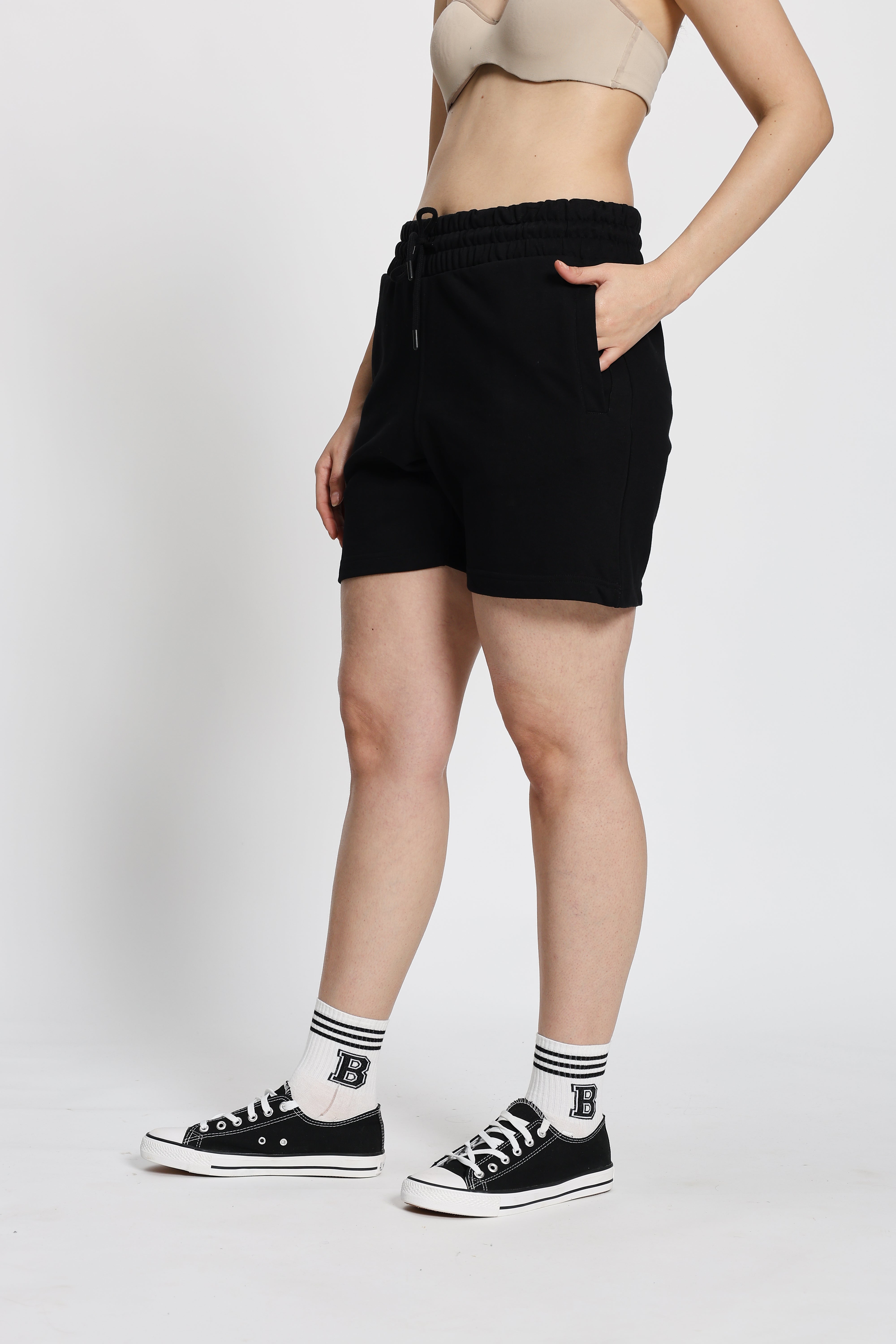 Regular Fit Sweatshorts (Black)