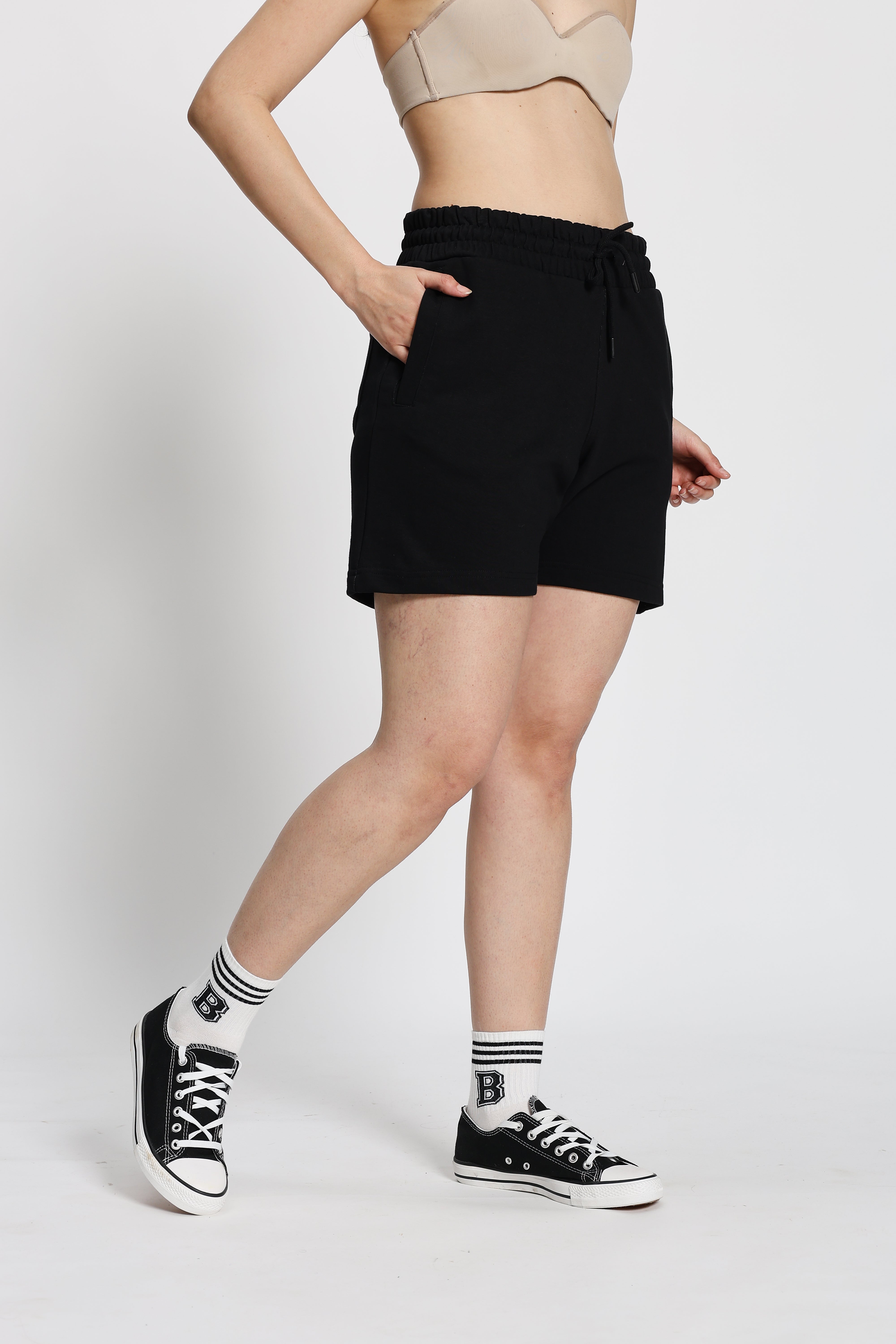 Regular Fit Sweatshorts (Black)