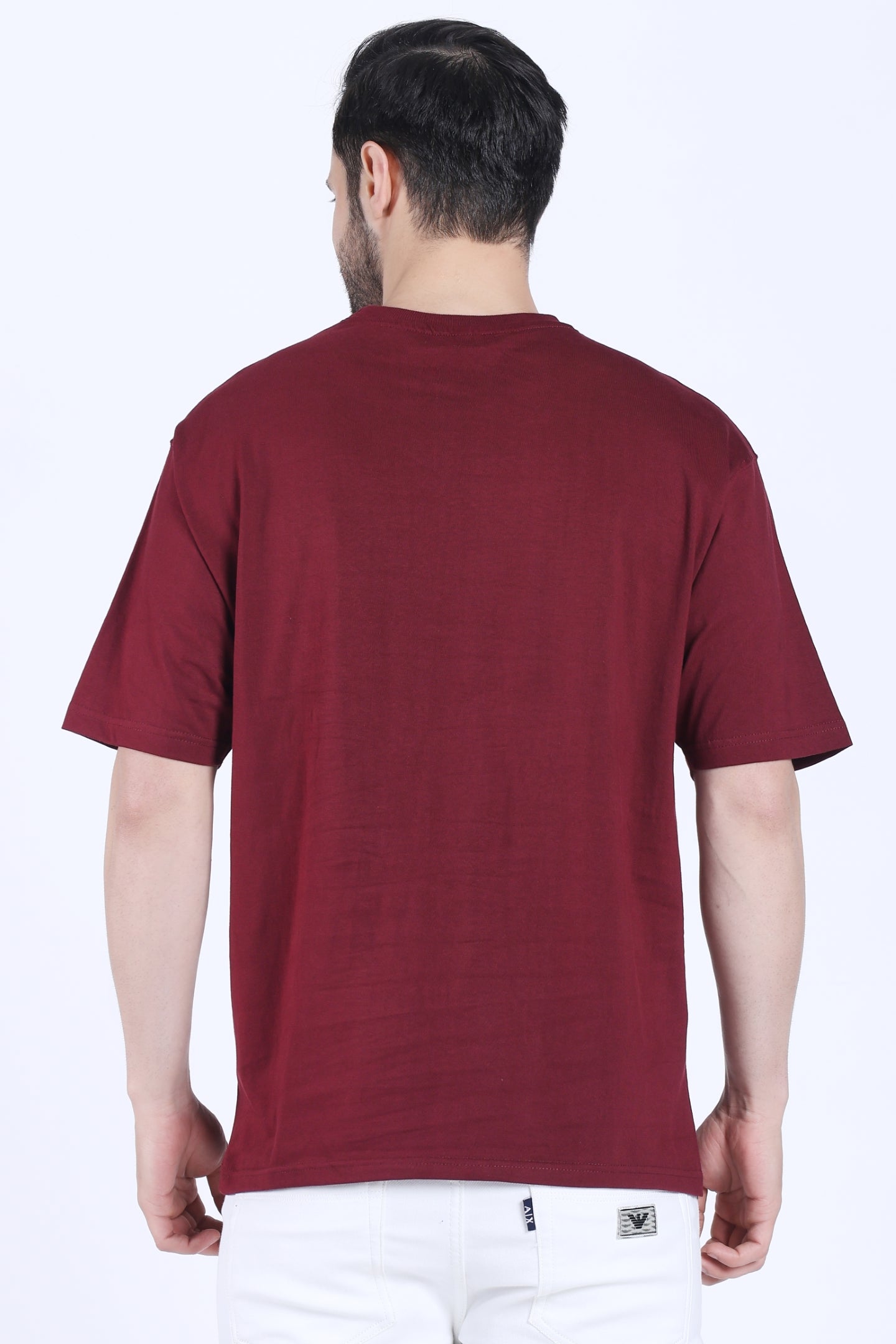Oversized Fit T-shirt (Maroon)