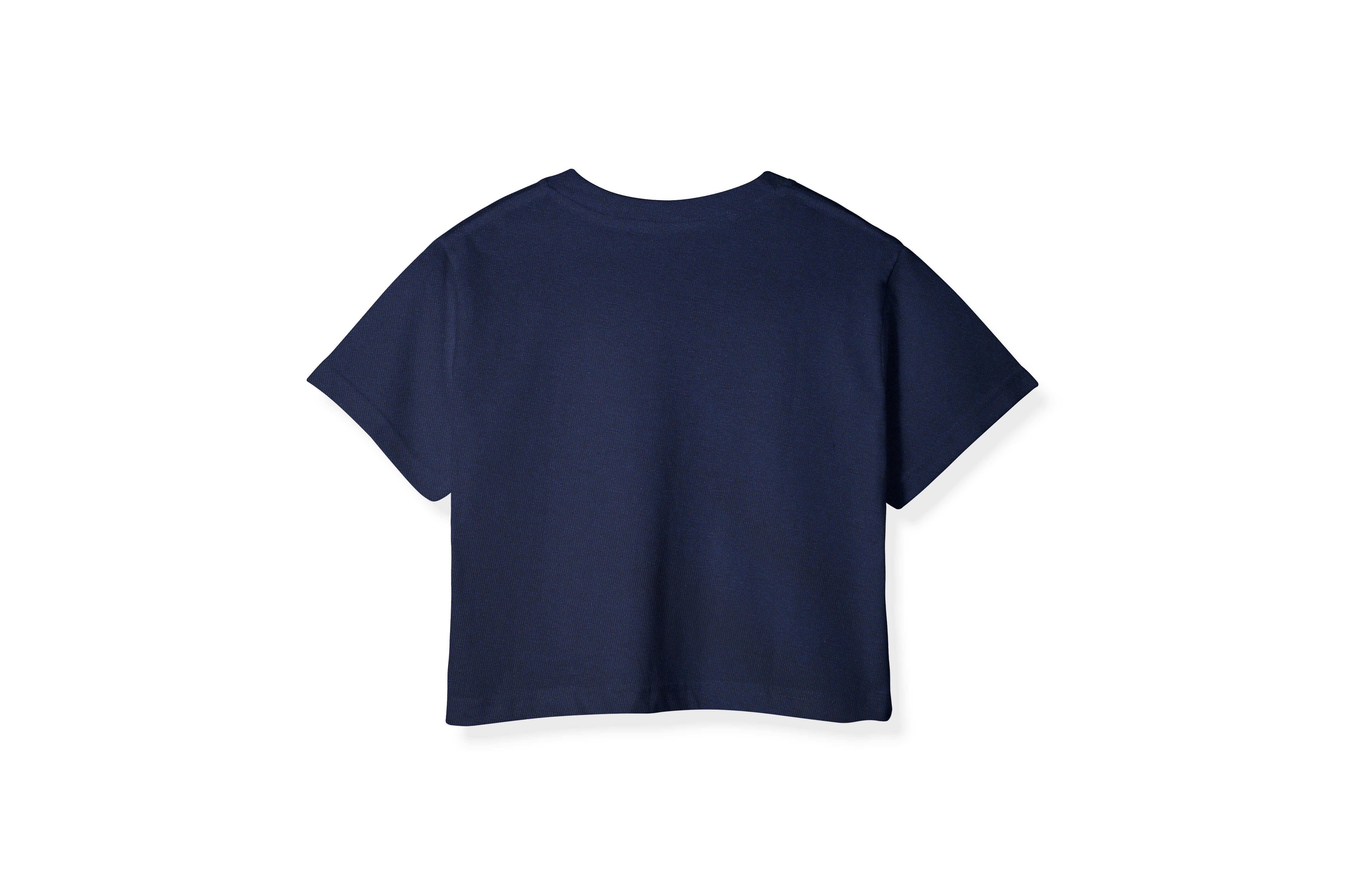 Regular Fit Crop Top (Navy Blue)