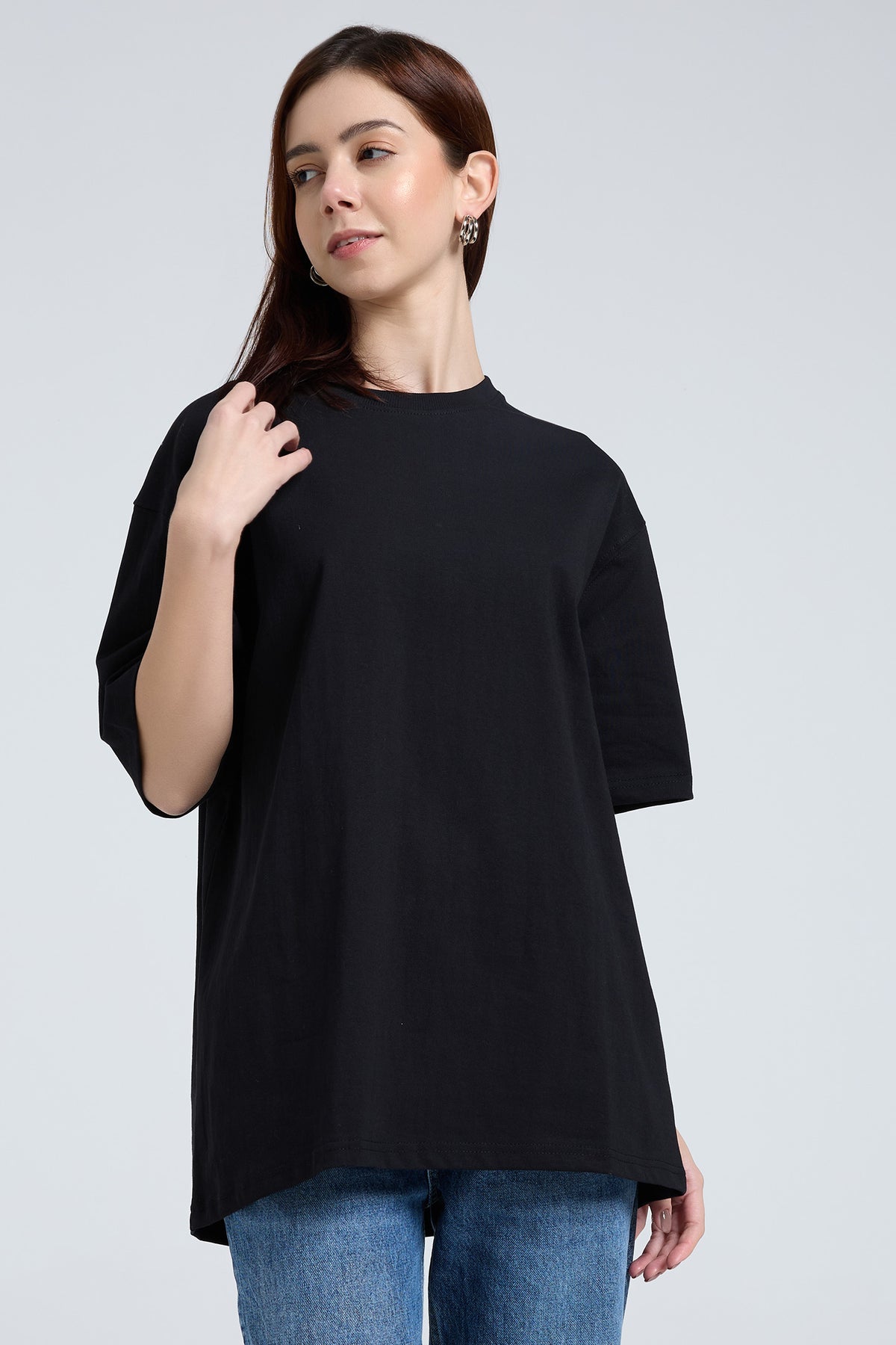 Oversized Fit Classic T-Shirt (Black)
