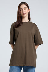 Oversized Fit Classic T-Shirt (Olive Green)