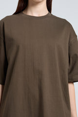 Oversized Fit Classic T-Shirt (Olive Green)