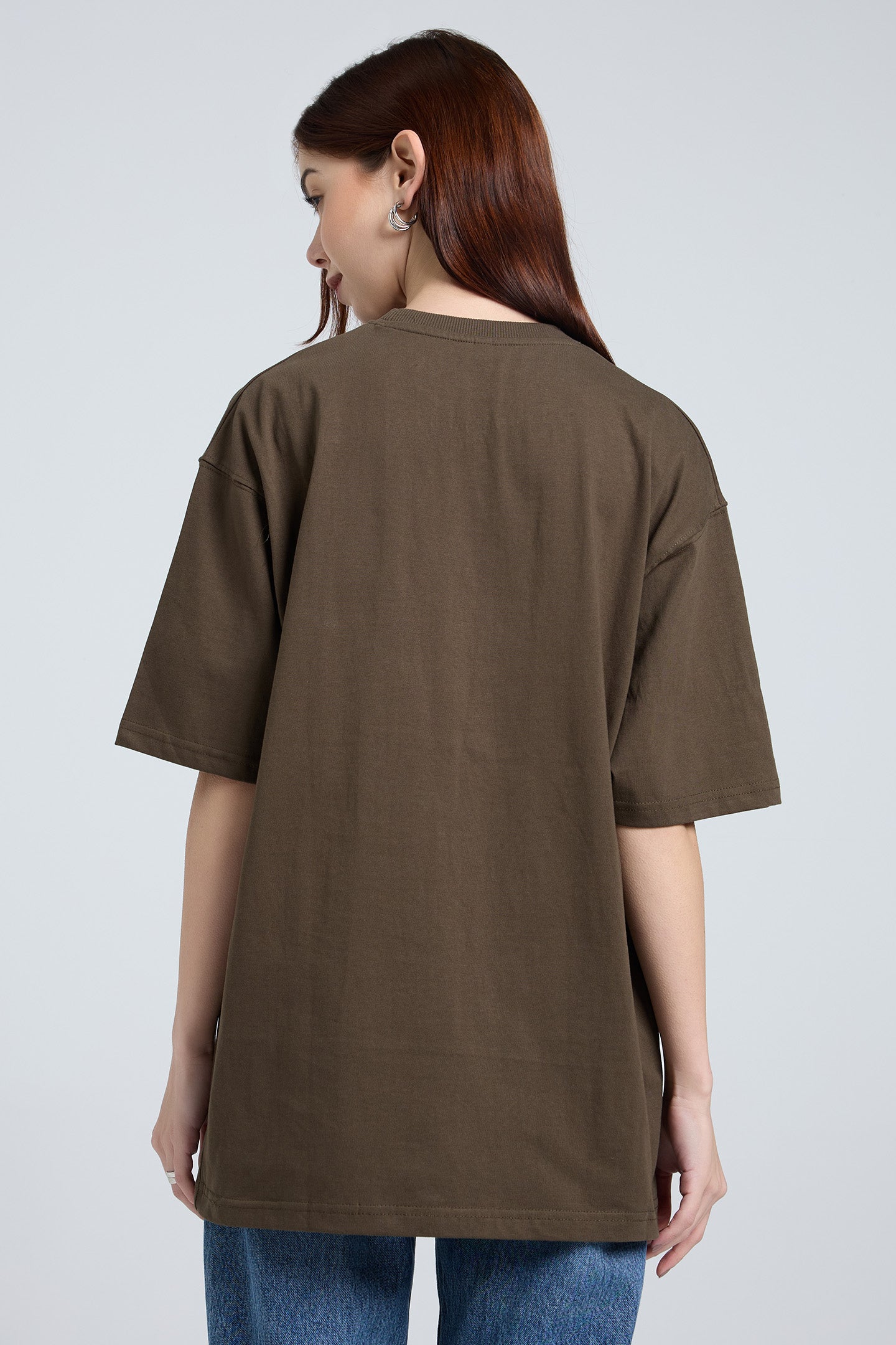 Oversized Fit Classic T-Shirt (Olive Green)